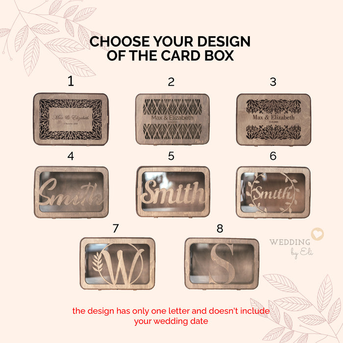 Wedding Card Box Design for Envelopes