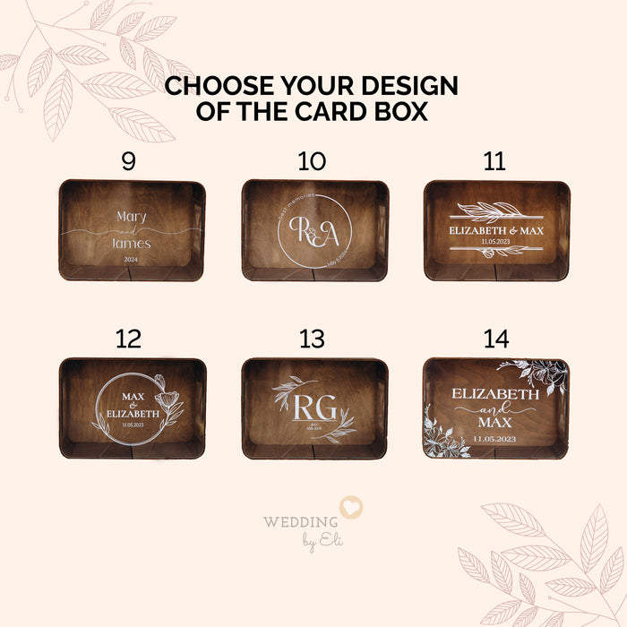 Wedding Acrylic Card Box Designs 9 -14