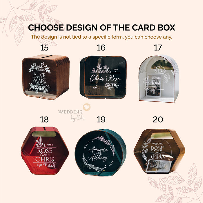 Custom Wedding Card Box Designs 15 -20