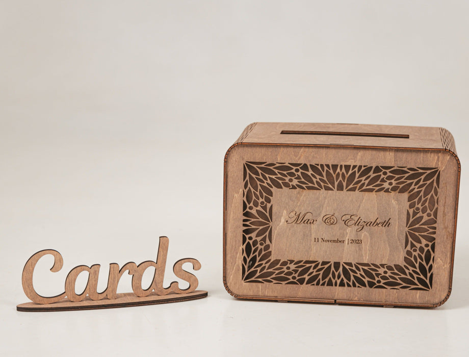 Hochzeitskartenbox E – 4 Basic Holz