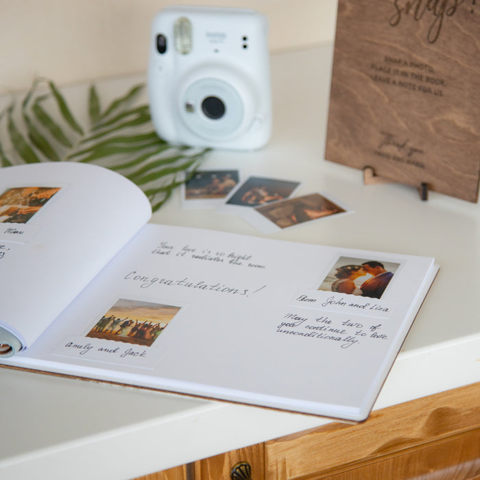 Personalized Photo Album, Polaroid Guest Book ➦【Handmade