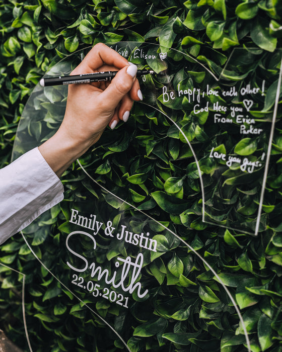 Acrylic Wedding Guestbook Letter