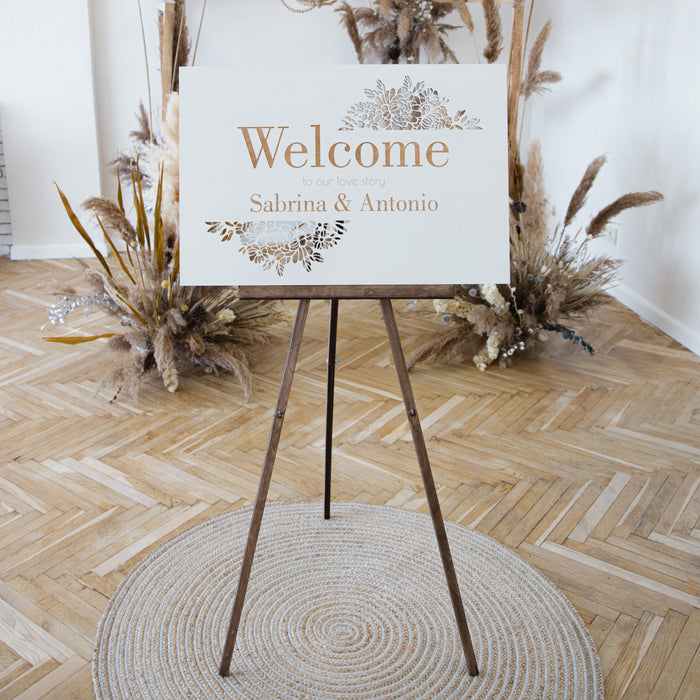 Wood Welcome to our Wedding Sign