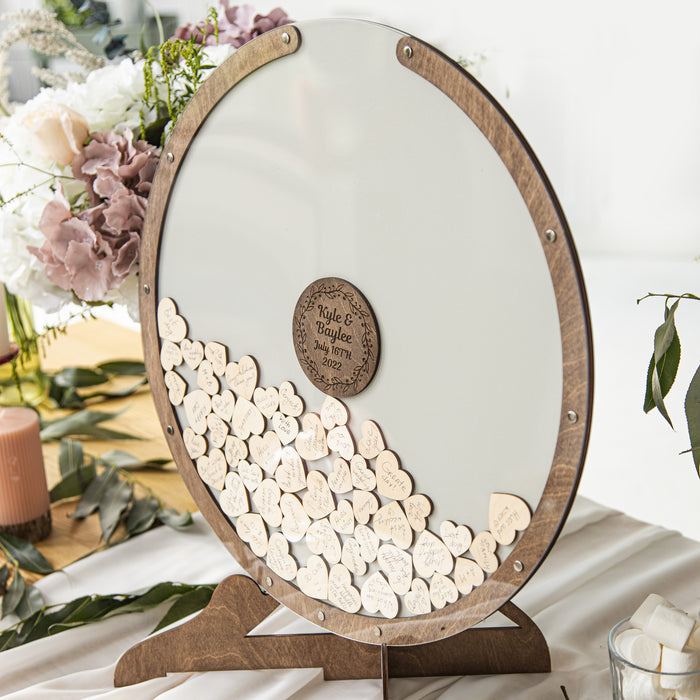 Wedding Guest Book Alternative Сircle in Colors