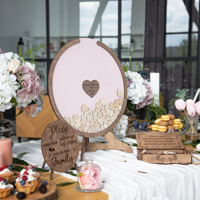 Wedding Guest Book Alternative Сircle in Colors