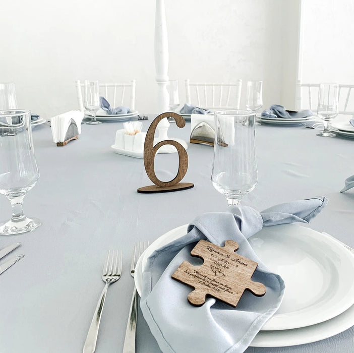 Numéros de table de mariage