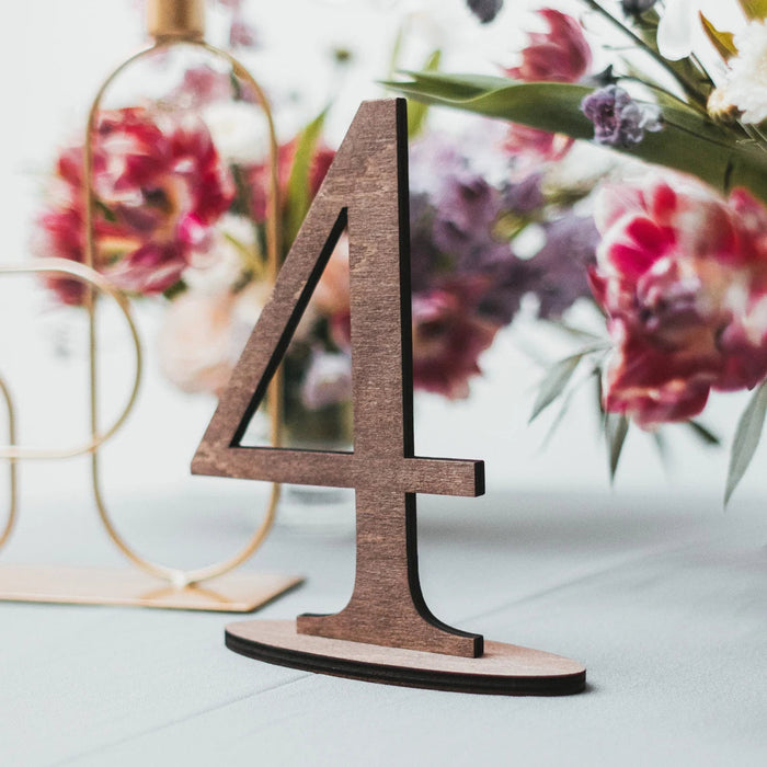 Wooden Wedding Table Numbers